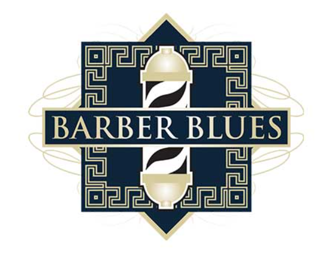 Barber Blues brand identity and website logo design